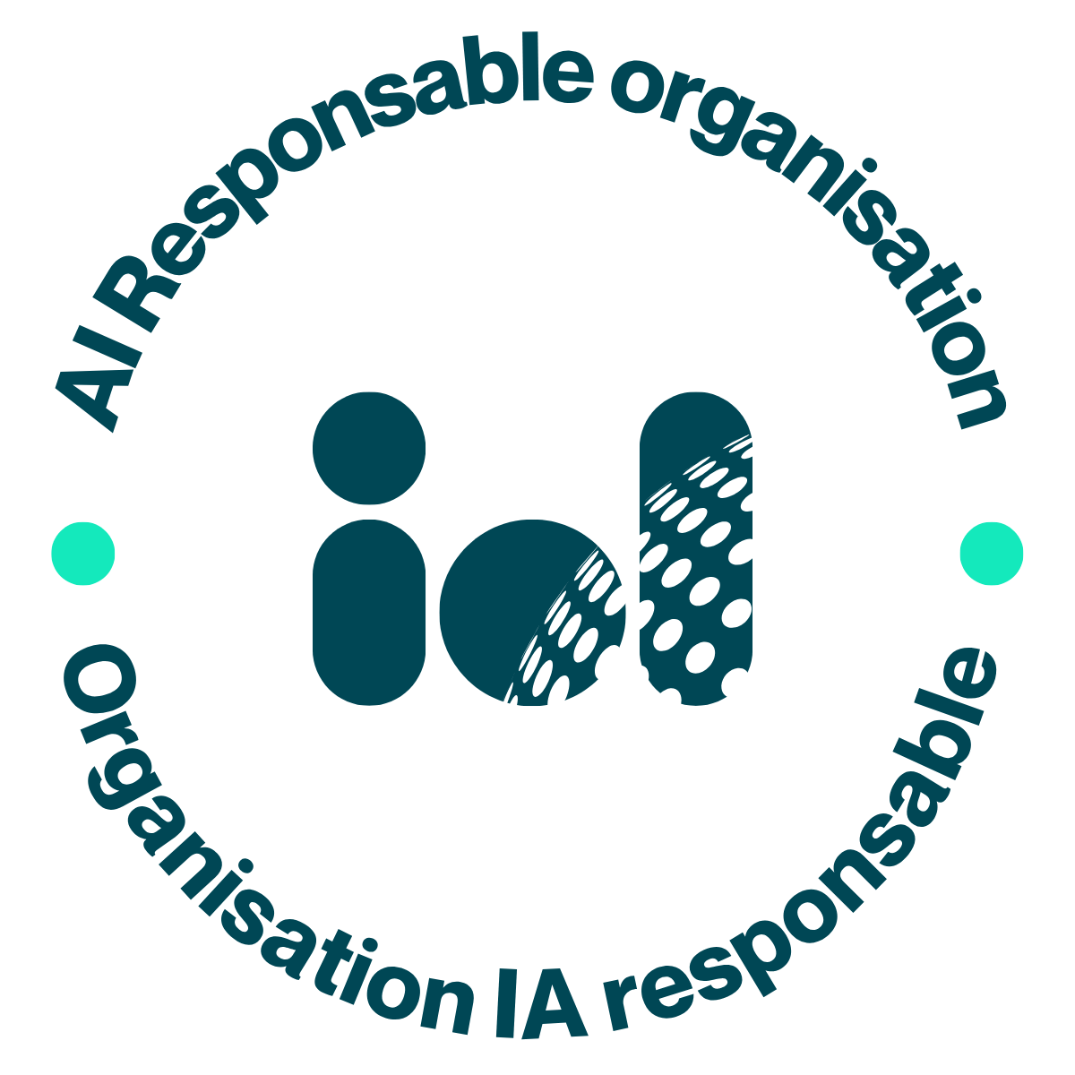 Sceau Organisation IA Responsable, évaluée selon le référentiel IA id, 2026.